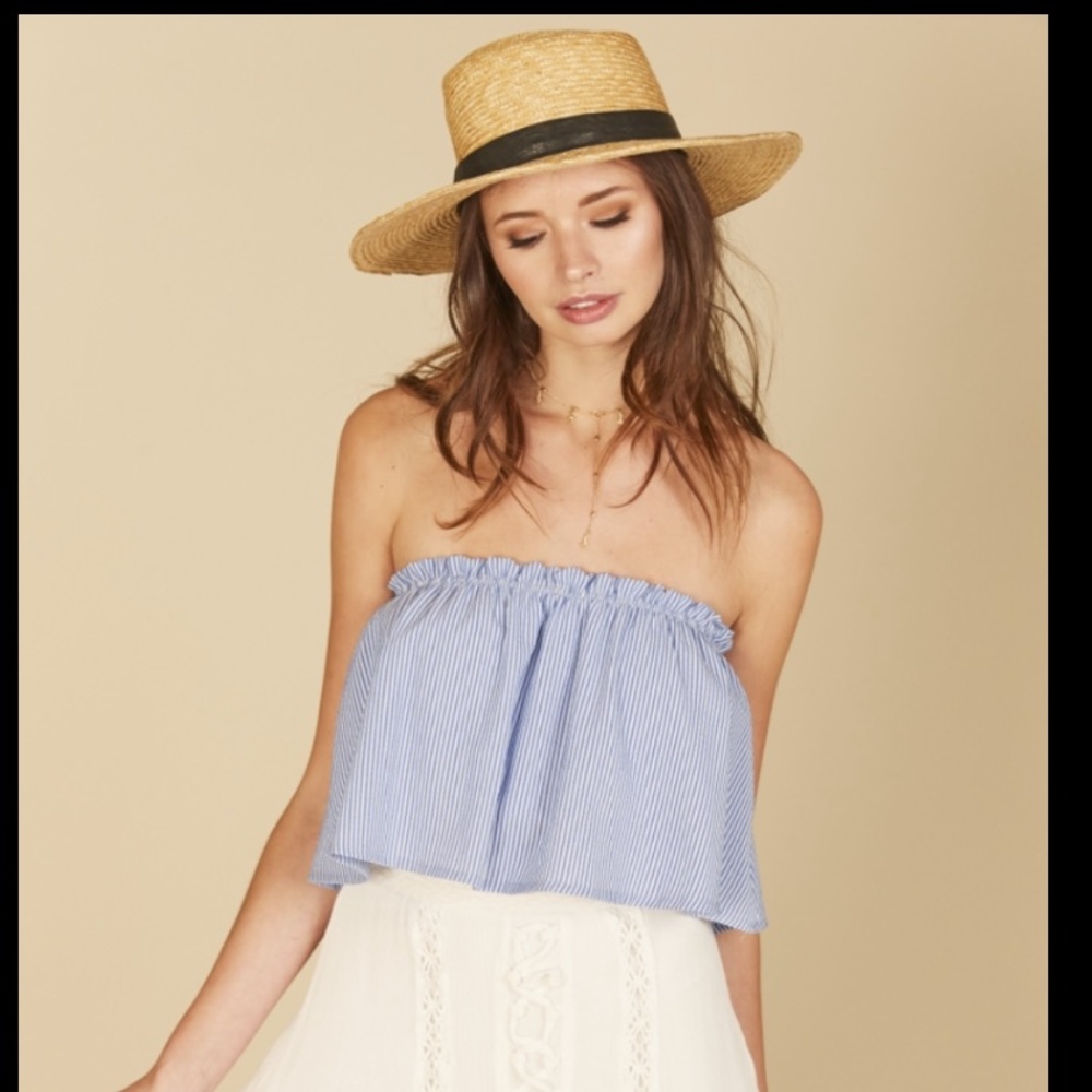 Strapless summer top